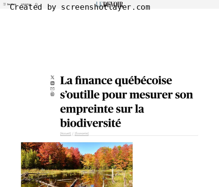 La finance québécoise s’outille pour mesurer son empreinte sur la biodiversité