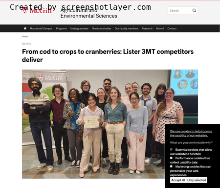 From cod to crops to cranberries: Lister 3MT competitors deliver